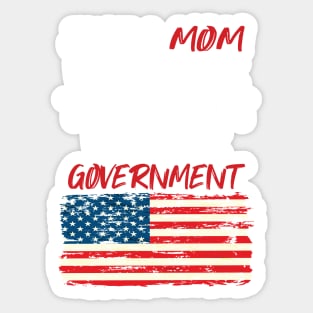 Just a Mom Who Refuse to Co-Parent With the Government / Funny Parenting Libertarian Mom / Co-Parenting Libertarian Saying Gift Sticker